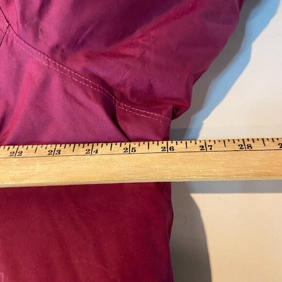 LL Bean Women 1X Baxter State Parka Coat Pink Full Zip Hood 650 Goose Down Fill - Picture 7 of 9